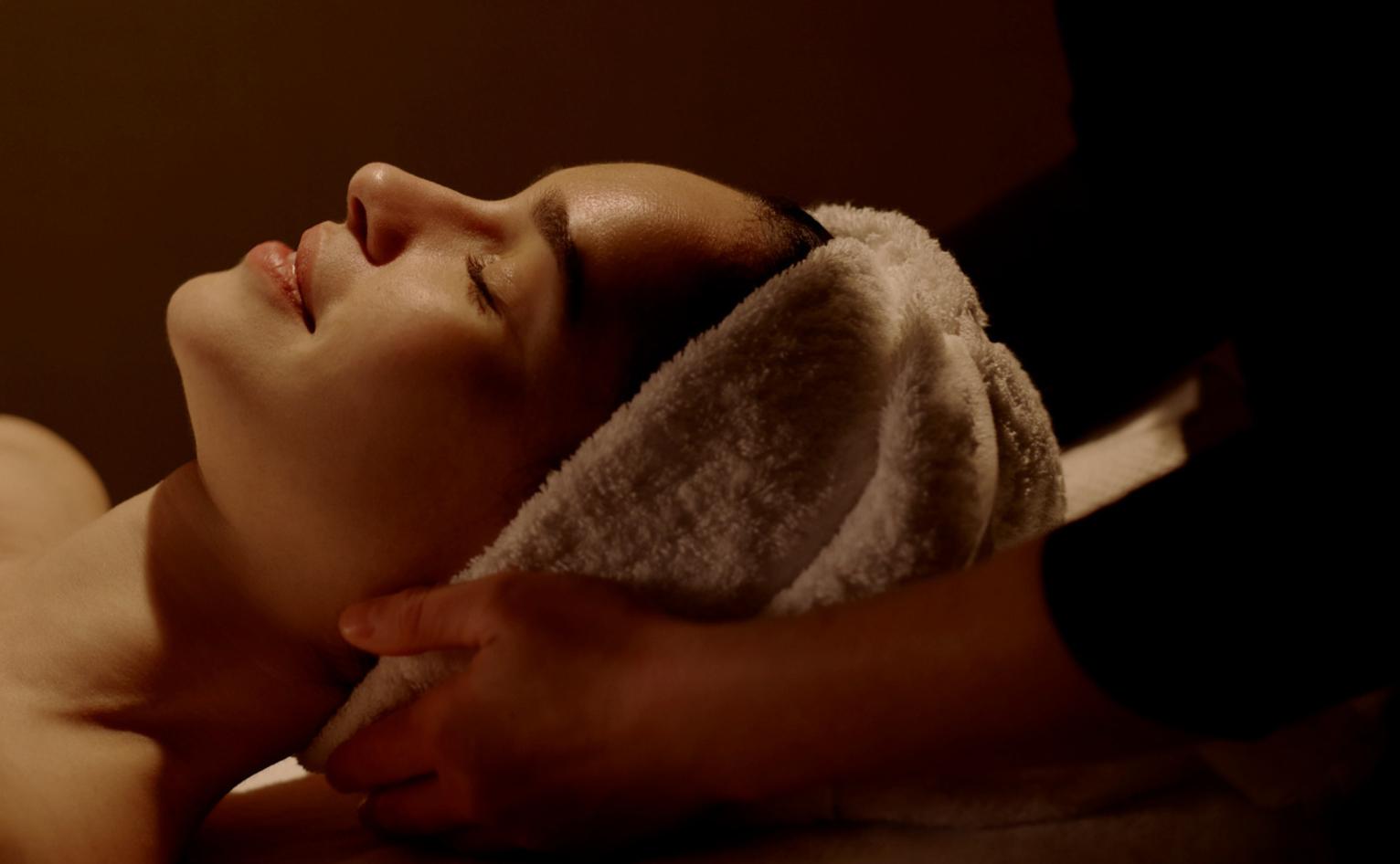 Spa treatment close-up